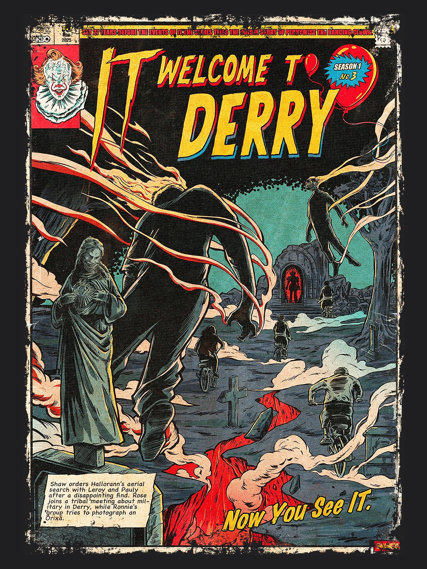 IT Welcome To Derry Horror TV Series | Unisex Graphic Short Sleeve Tee