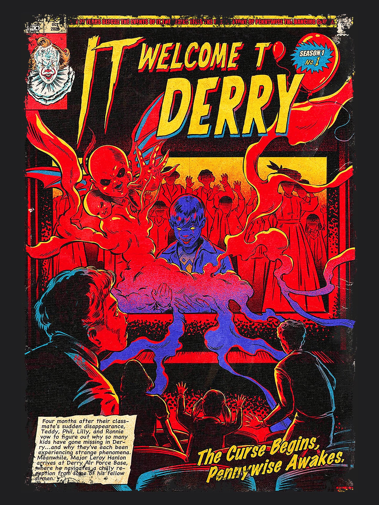 IT Welcome To Derry Horror TV Series | Unisex Graphic Short Sleeve Tee