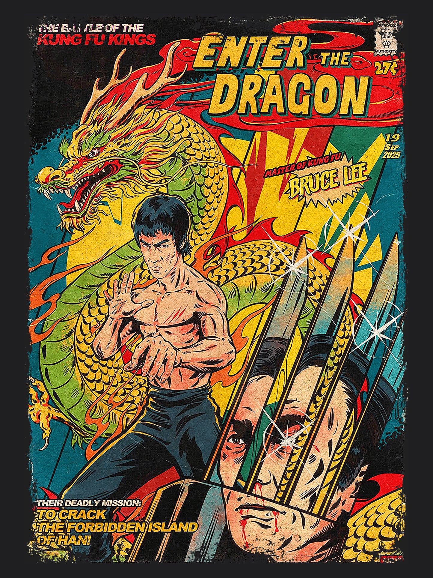 Enter The Dragon Action Movie | Unisex Graphic Short Sleeve Tee