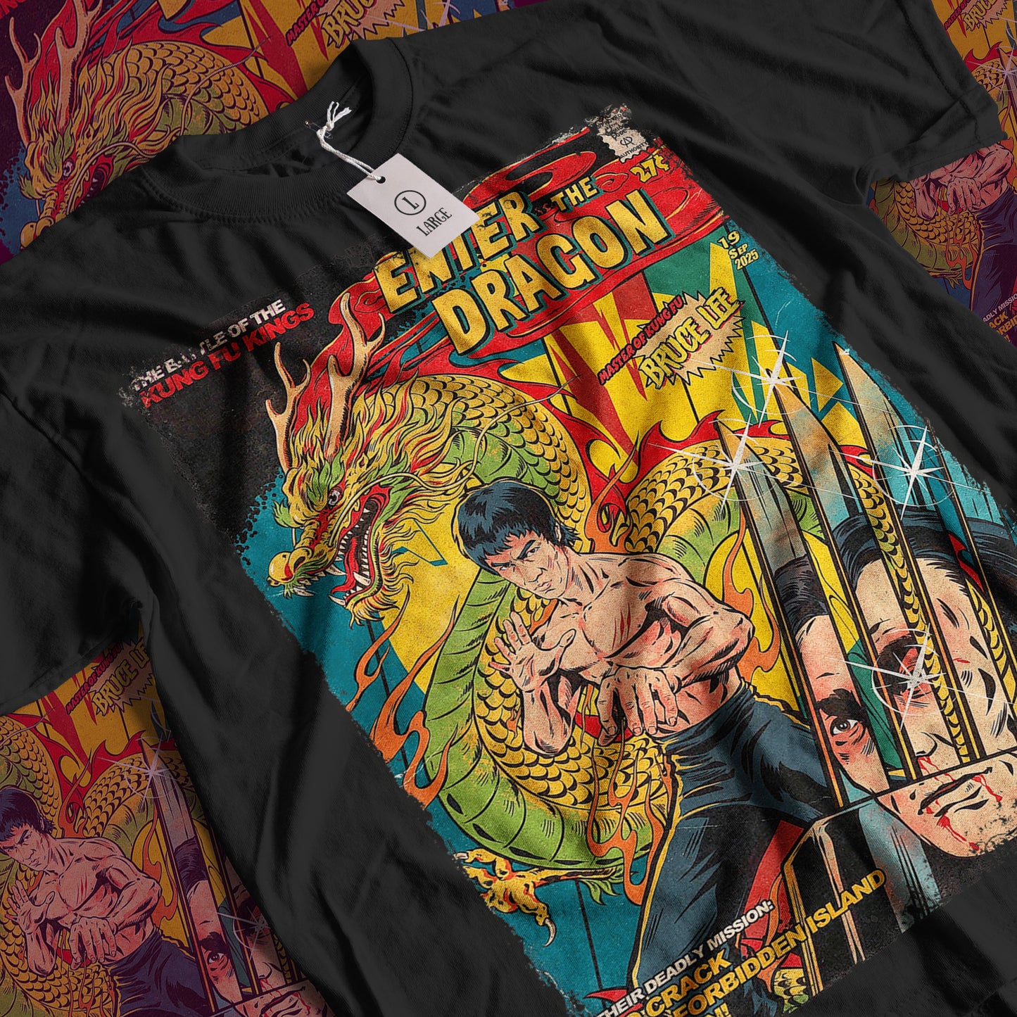 Enter The Dragon Action Movie | Unisex Graphic Short Sleeve Tee