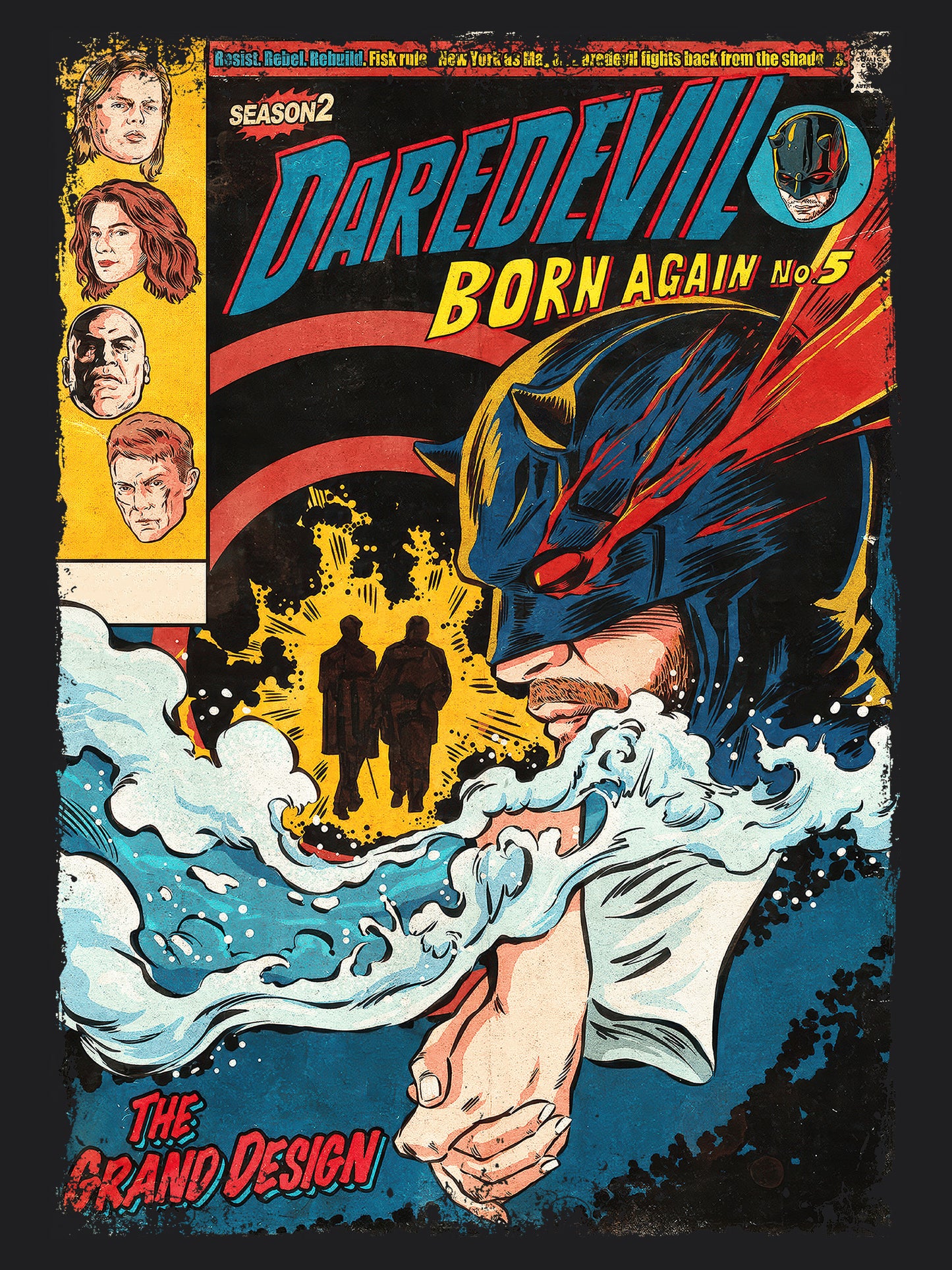 Daredevil Superhero TV Series | Unisex Graphic Short Sleeve Tee