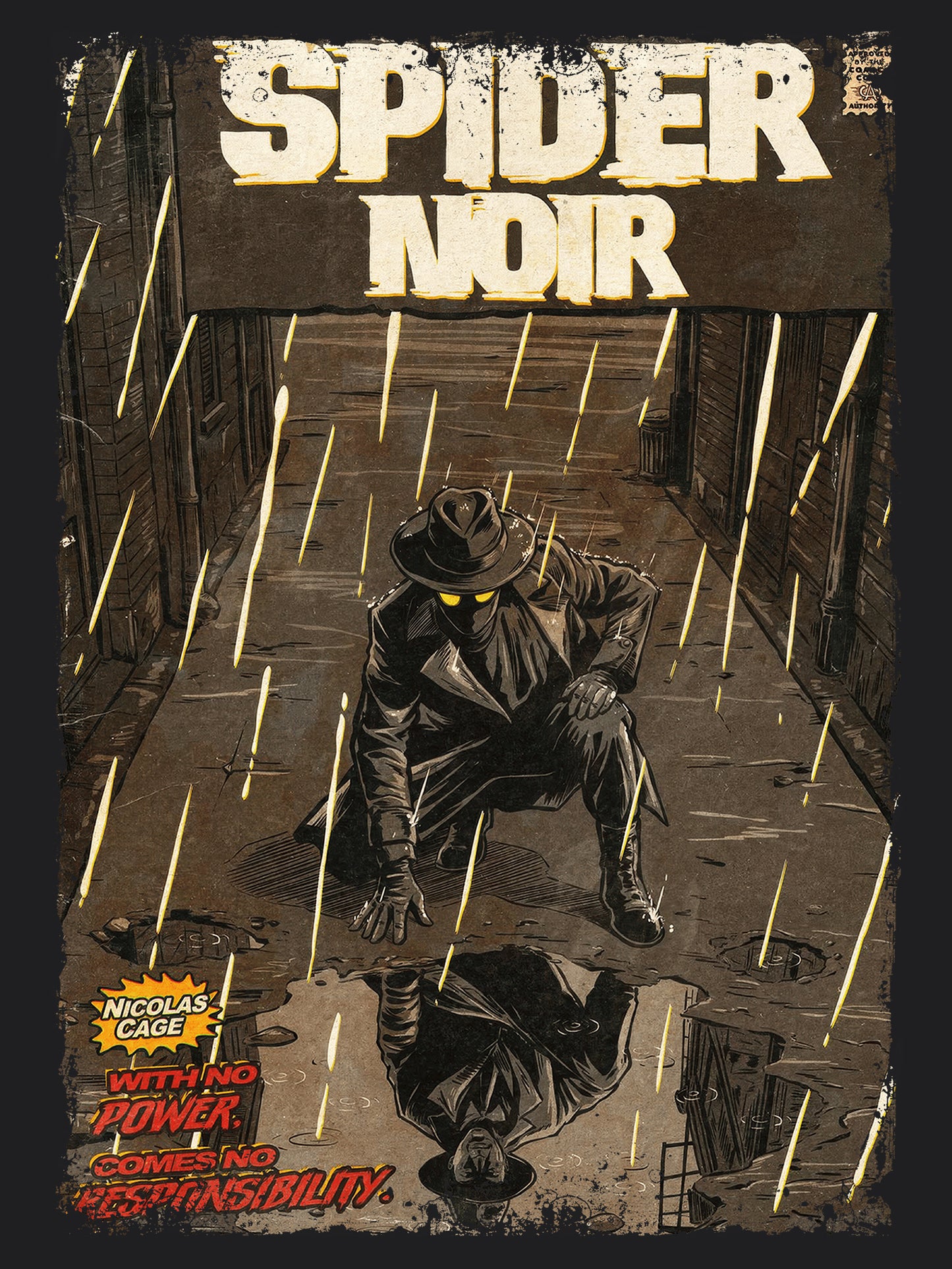 Spider Noir Superhero TV Series | Unisex Graphic Short Sleeve Tee