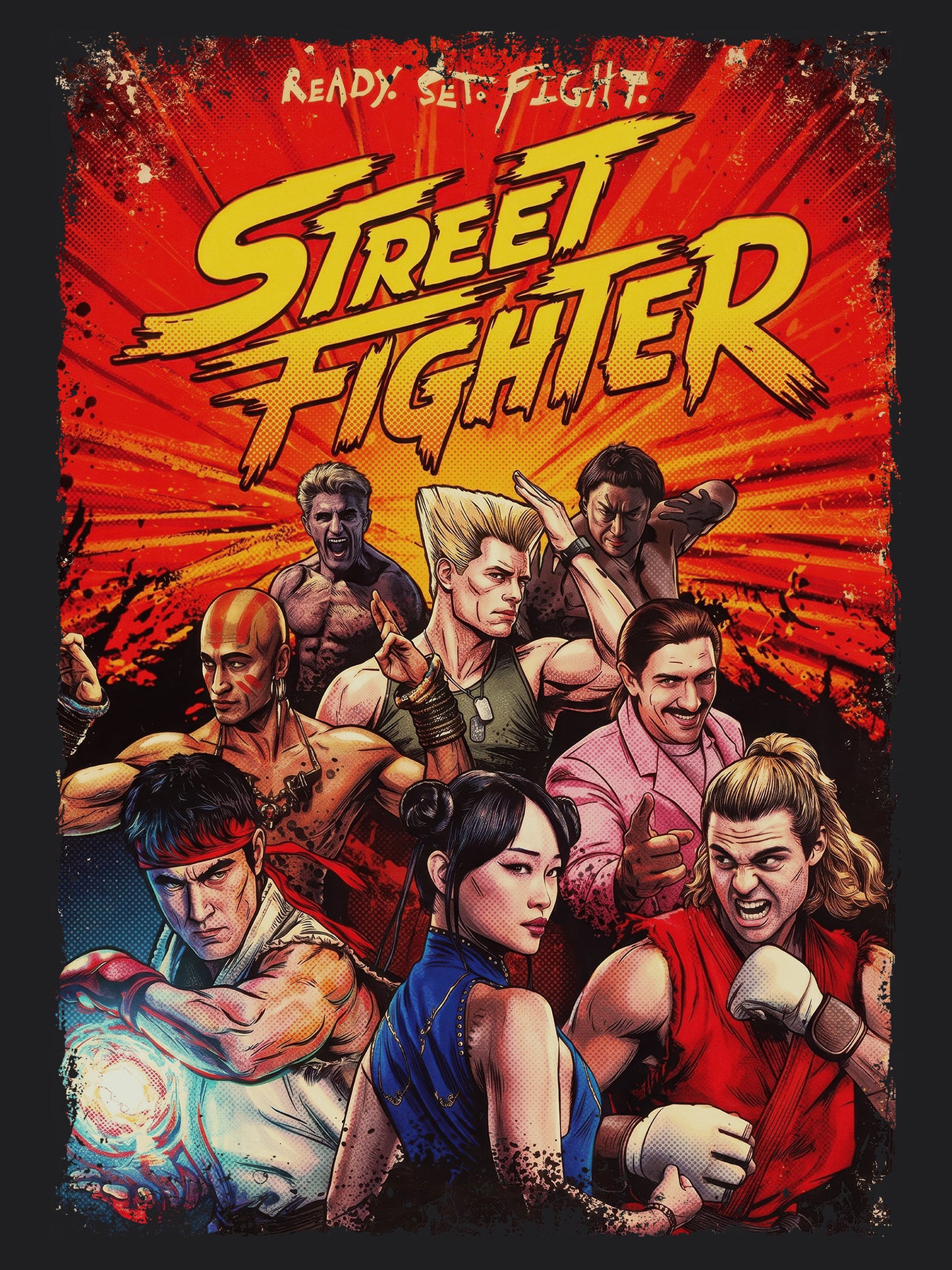 Street Fighter Action Video Game Movie | Unisex Graphic Short Sleeve Tee