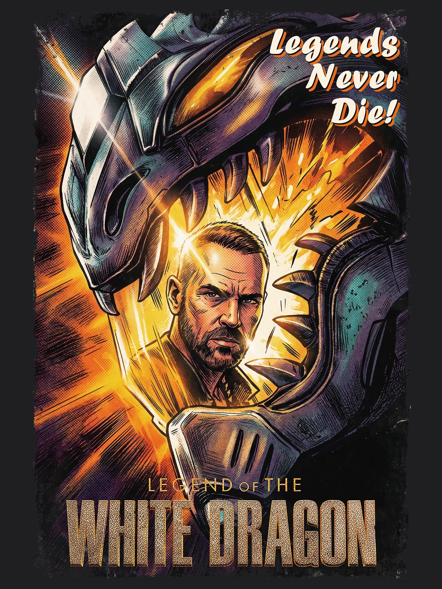 Legend of The White Dragon Superhero Movie | Unisex Graphic Short Sleeve Tee