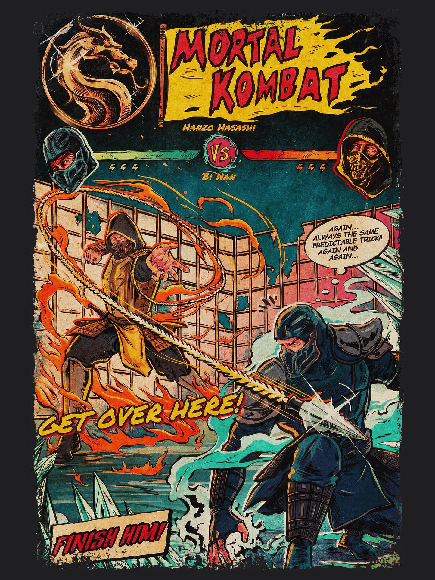 Mortal Kombat Action Video Game Movie | Unisex Graphic Short Sleeve Tee
