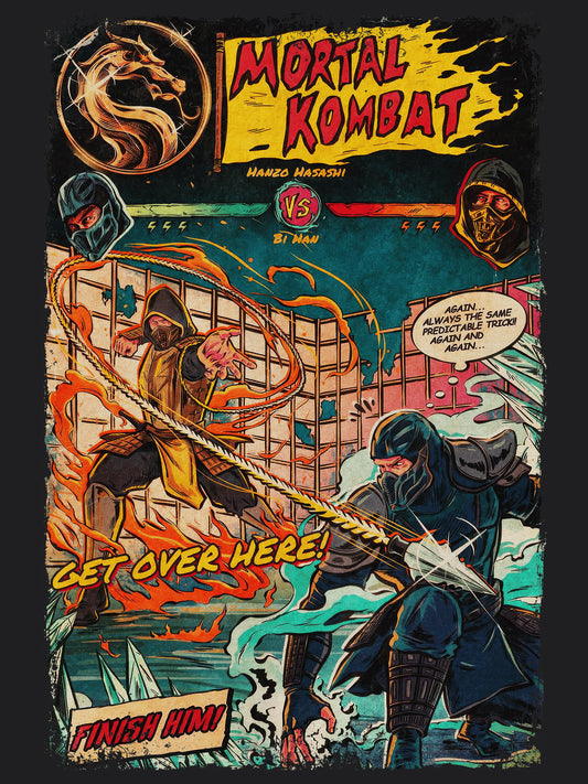 Mortal Kombat Action Video Game Movie | Unisex Graphic Short Sleeve Tee