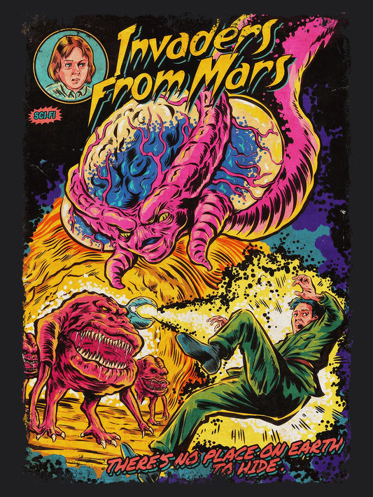 Invaders from Mars Horror Sci-Fi Movie T-Shirt | Unisex Graphic Short Sleeve Tee