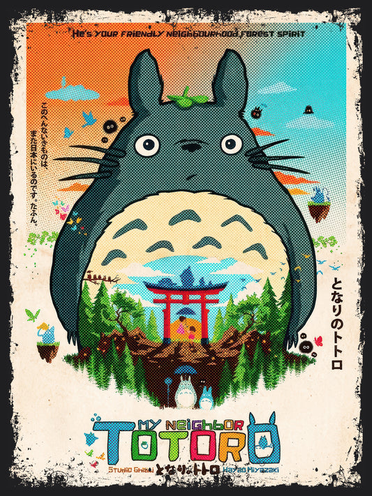 Ghibli's My Neighbor Totoro Anime Movie T-Shirt | Unisex Graphic Short Sleeve Tee