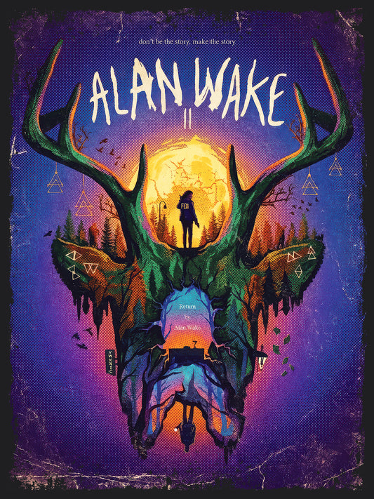 Alan Wake II Video Game T-Shirt | Unisex Graphic Short Sleeve Tee