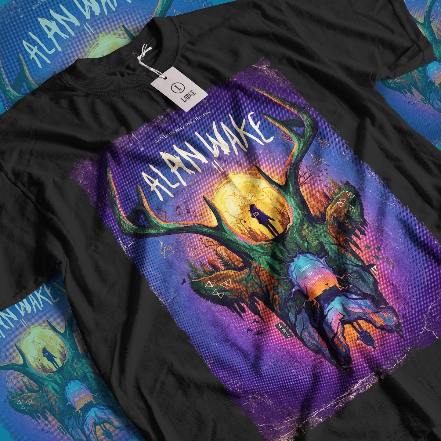 Alan Wake II Video Game T-Shirt | Unisex Graphic Short Sleeve Tee