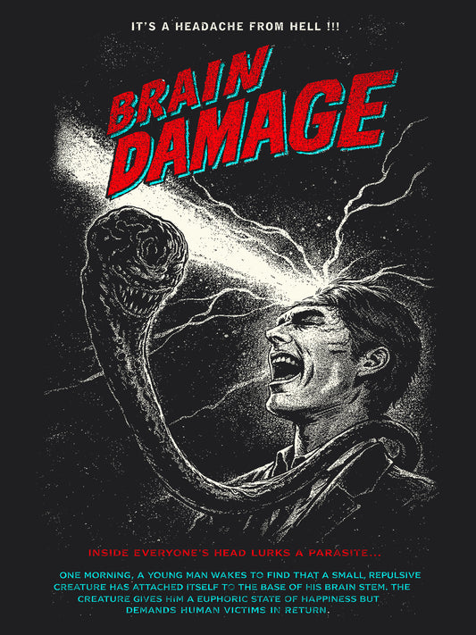 Brain Damage Horror Movie T-Shirt | Unisex Graphic Short Sleeve Tee