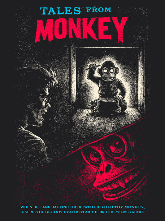 Tales From The Monkey Horror Movie T-Shirt | Unisex Graphic Short Sleeve Tee