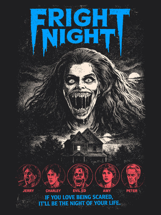 Fright Night Horror Movie T-Shirt | Unisex Graphic Short Sleeve Tee
