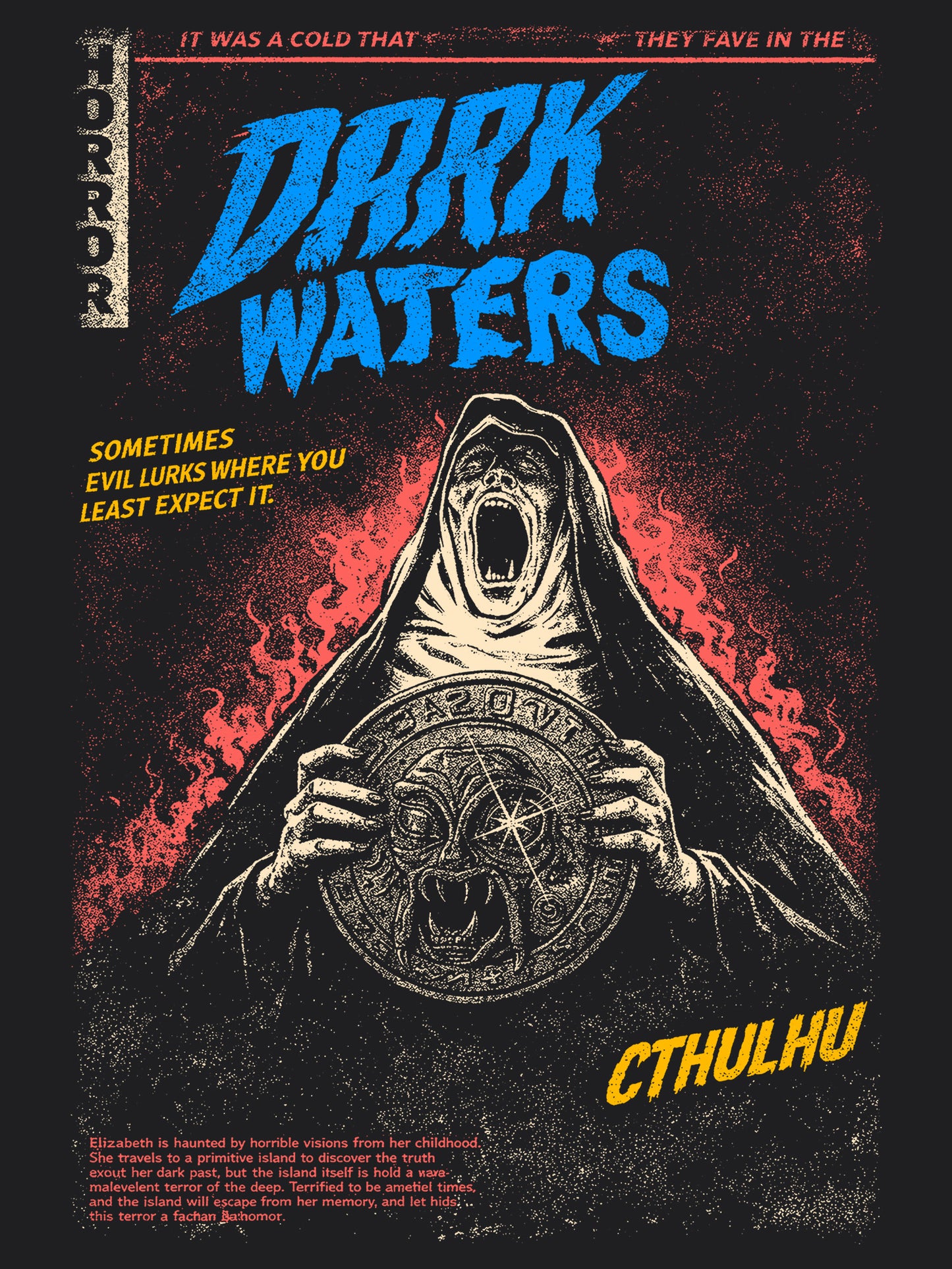 Dark Waters Horror Movie T-Shirt | Unisex Graphic Short Sleeve Tee