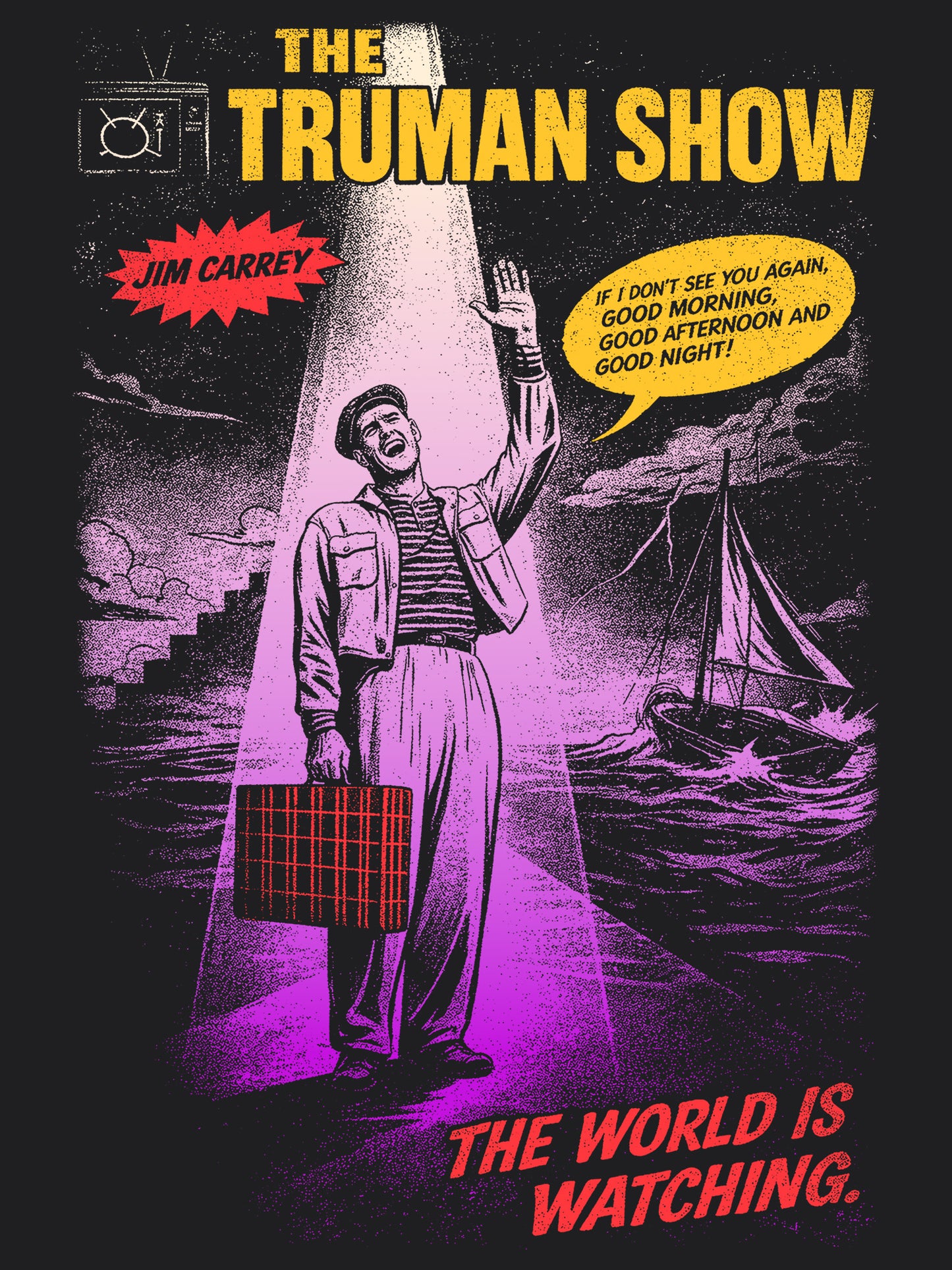 The Truman Show Movie T-Shirt | Unisex Graphic Short Sleeve Tee