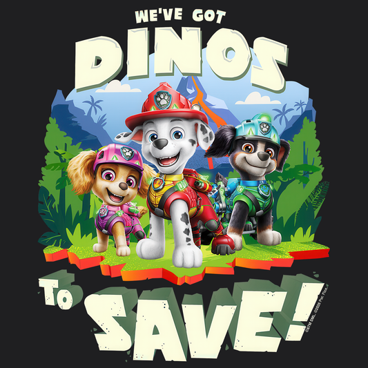 We've Got Dinos to Save! - Paw Patrol: The Dino Movie T-shirt - Animation TV Series Youth Short Sleeve Tee