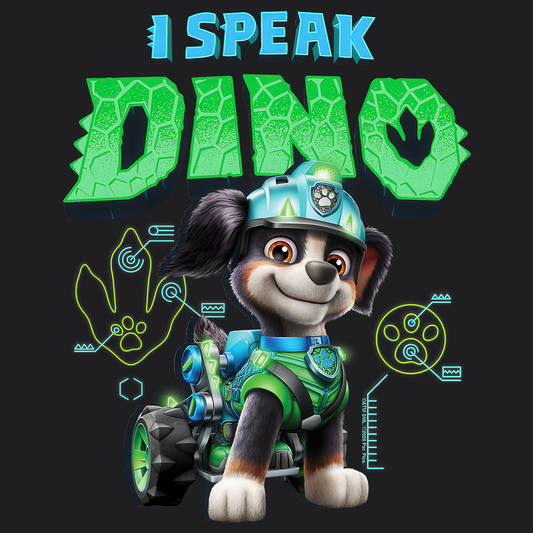 I Speak Dino - Paw Patrol: The Dino Movie T-shirt - Animation TV Series Youth Short Sleeve Tee