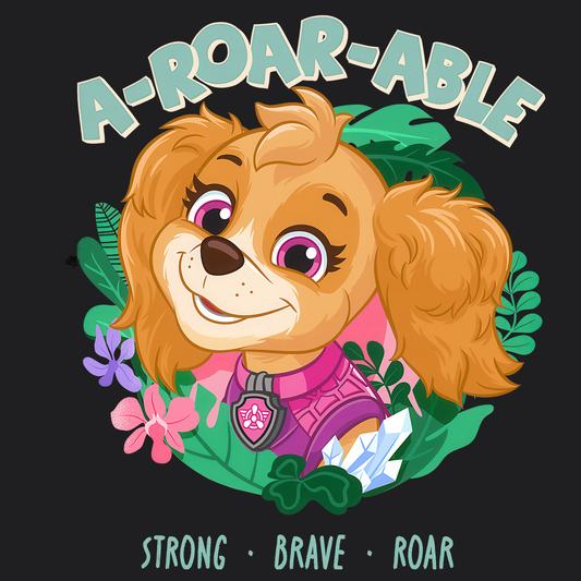A-Roar-able - Paw Patrol: The Dino Movie T-shirt - Animation TV Series Youth Short Sleeve Tee