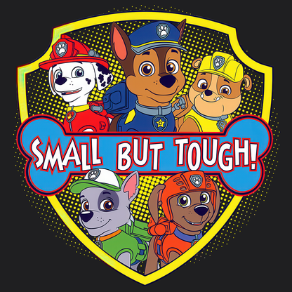 Small But Tough! - Paw Patrol T-shirt - Animation TV Series Youth Short Sleeve Tee