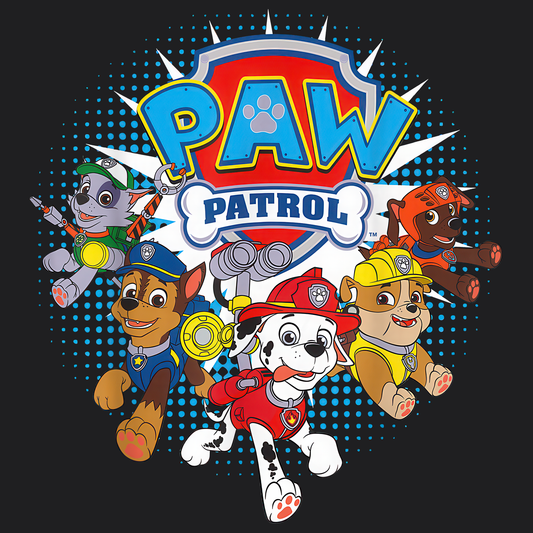 Paw Patrol T-shirt - Animation TV Series Youth Short Sleeve Tee