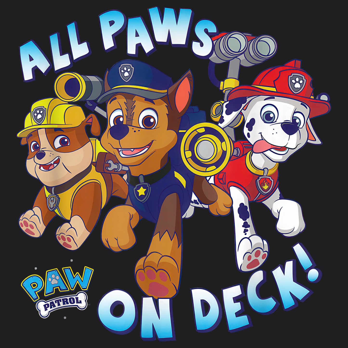 All Paws on Deck! - Paw Patrol T-shirt - Animation TV Series Youth Short Sleeve Tee