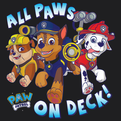 All Paws on Deck! - Paw Patrol T-shirt - Animation TV Series Youth Short Sleeve Tee