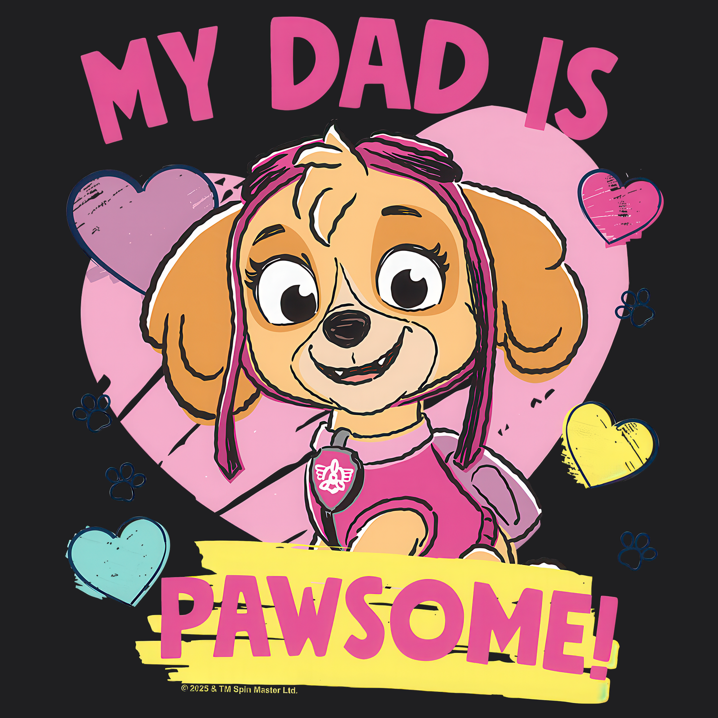 My Dad is Pawsome - Paw Patrol Father's Day T-shirt - Animation TV Series Youth Short Sleeve Tee