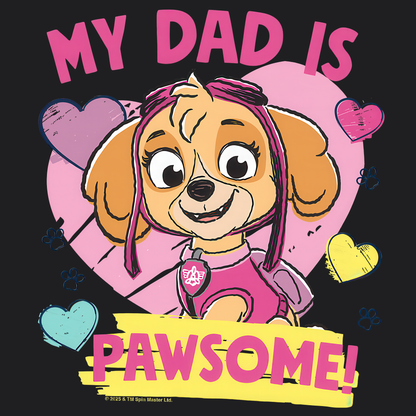 My Dad is Pawsome - Paw Patrol Father's Day T-shirt - Animation TV Series Youth Short Sleeve Tee