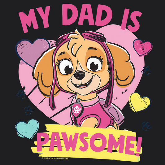 My Dad is Pawsome - Paw Patrol Father's Day T-shirt - Animation TV Series Youth Short Sleeve Tee