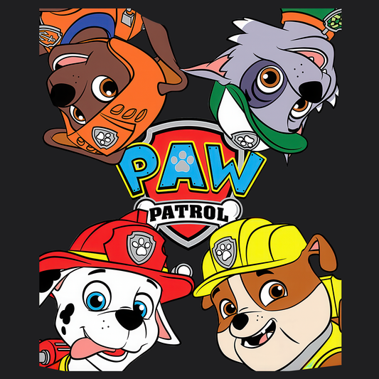 Paw Patrol T-shirt - Animation TV Series Youth Short Sleeve Tee