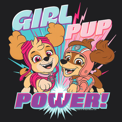 Girl Pup Power! - Paw Patrol T-shirt - Animation TV Series Youth Short Sleeve Tee