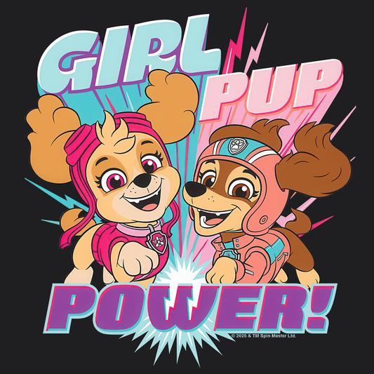 Girl Pup Power! - Paw Patrol T-shirt - Animation TV Series Youth Short Sleeve Tee