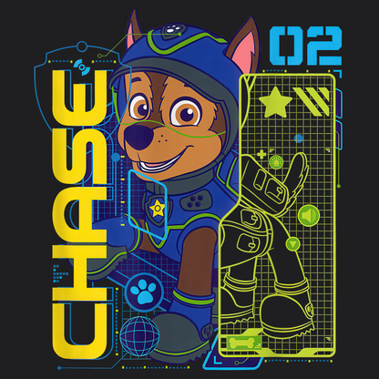Chase - Paw Patrol T-shirt - Animation TV Series Youth Short Sleeve Tee