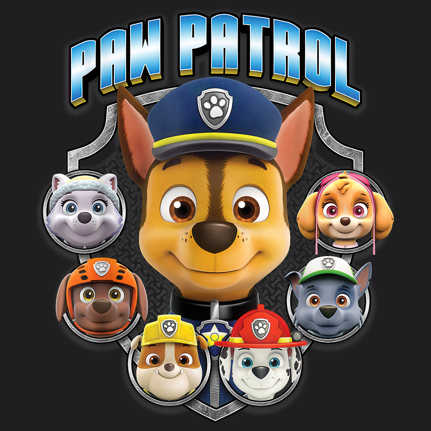 Paw Patrol T-shirt - Animation TV Series Youth Short Sleeve Tee