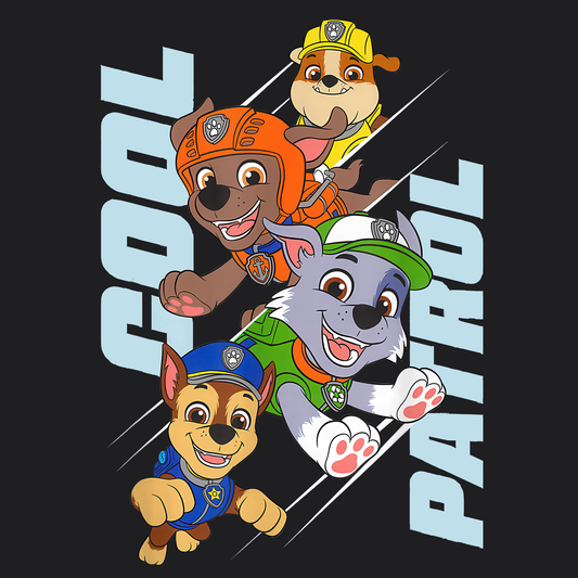 Cool Patrol - Paw Patrol T-shirt - Animation TV Series Youth Short Sleeve Tee