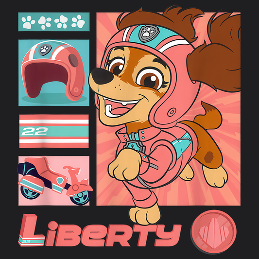 Liberty - Paw Patrol T-shirt - Animation TV Series Youth Short Sleeve Tee