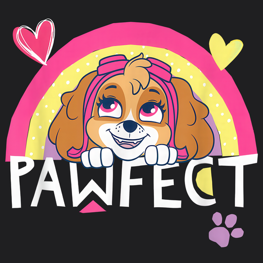 Pawfect - Paw Patrol T-shirt - Animation TV Series Youth Short Sleeve Tee