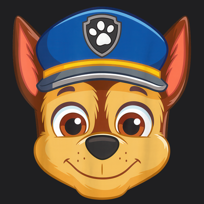Chase - Paw Patrol T-shirt - Animation TV Series Youth Short Sleeve Tee