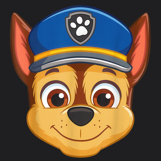 Chase - Paw Patrol T-shirt - Animation TV Series Youth Short Sleeve Tee