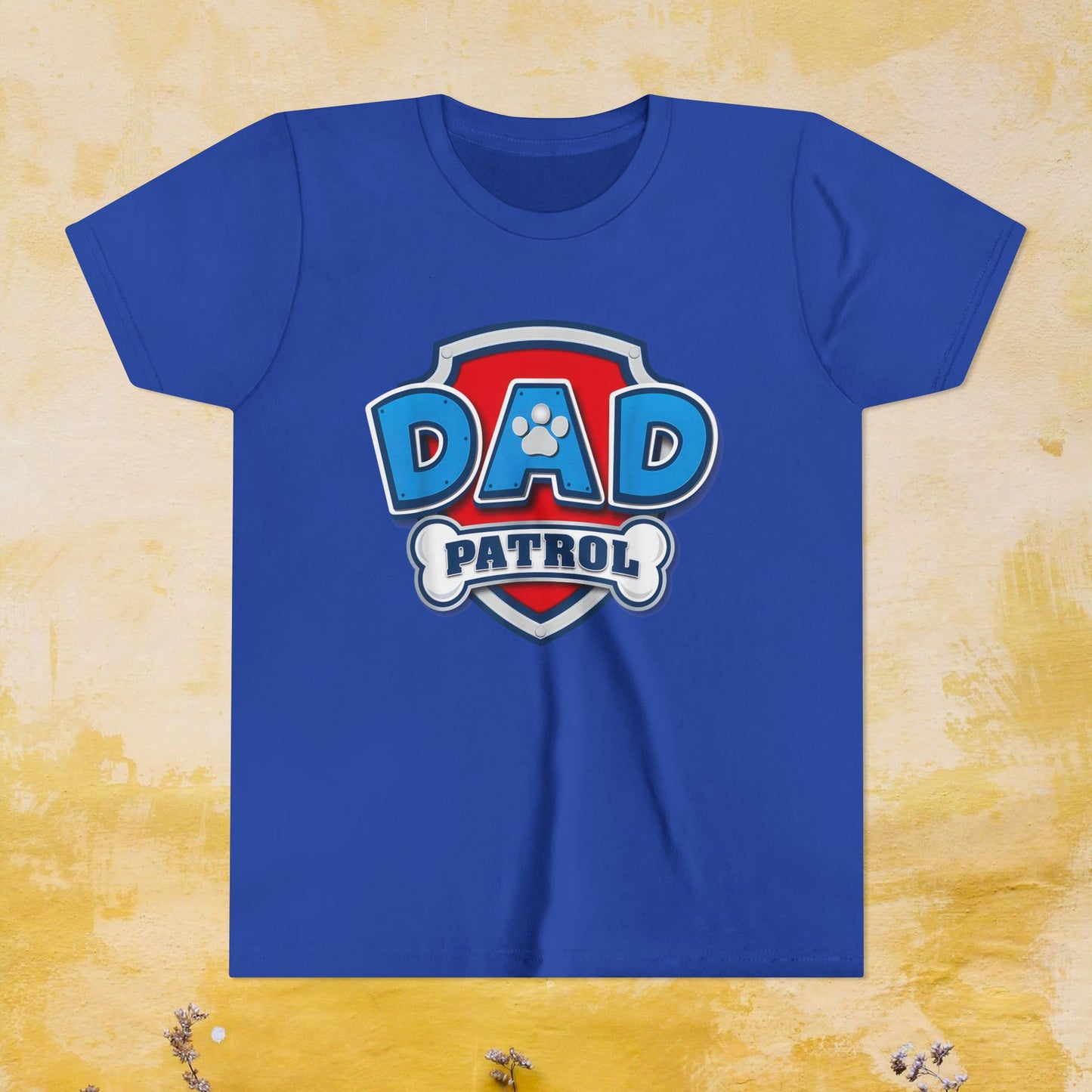 Dad Patrol - Paw Patrol Father's Day T-shirt - Animation TV Series Youth Short Sleeve Tee