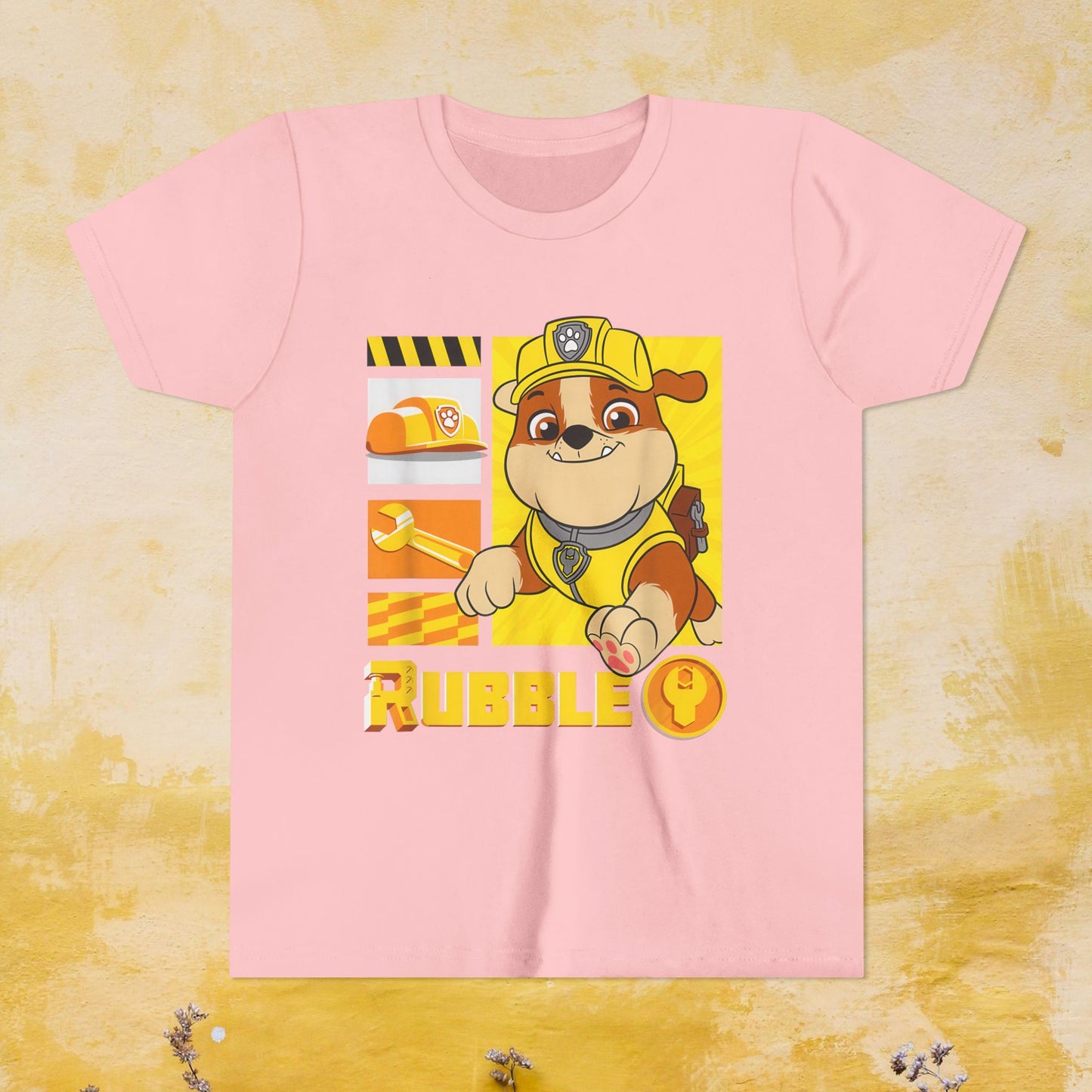 Rubble - Paw Patrol T-shirt - Animation TV Series Youth Short Sleeve Tee