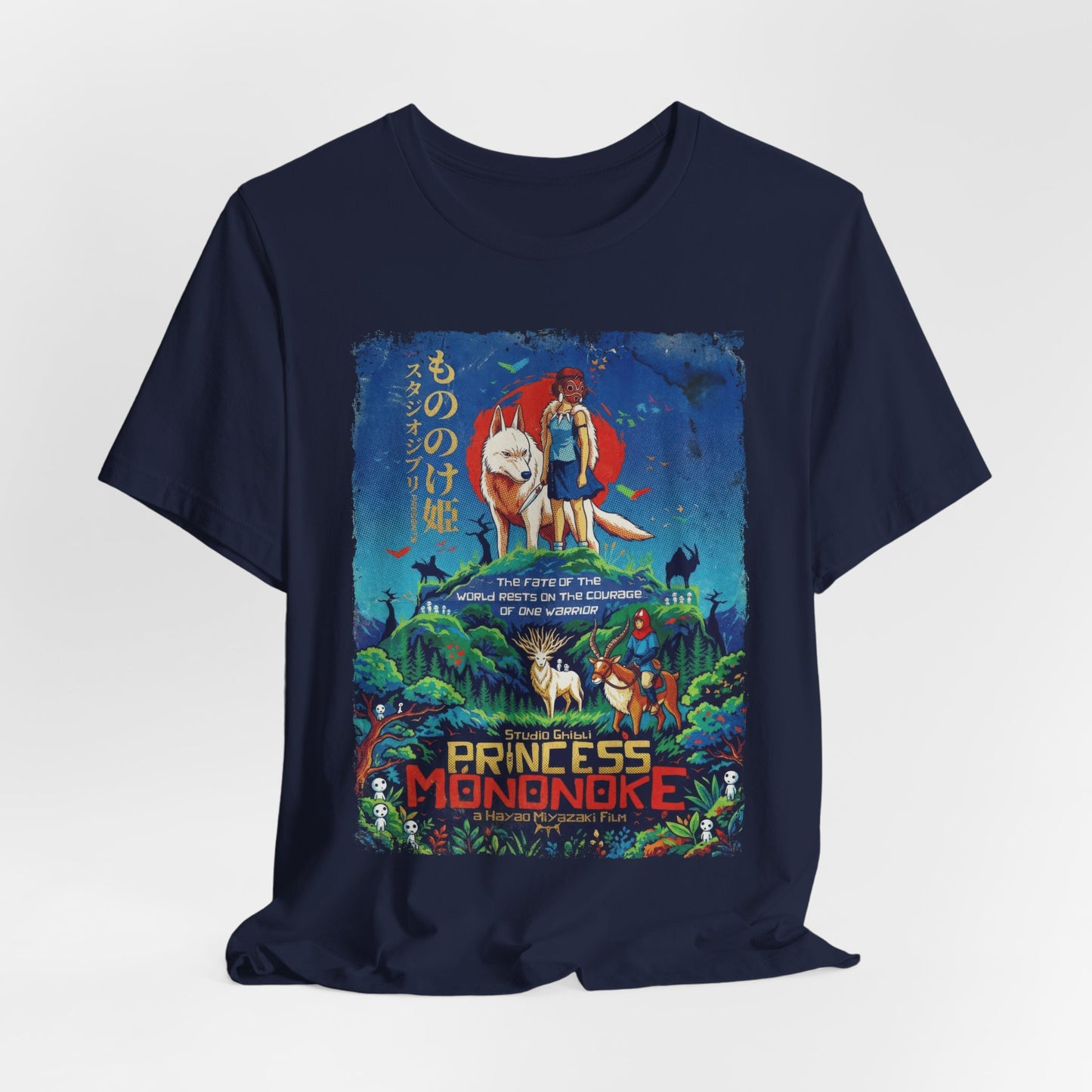 Ghibli's Princess Mononoke Anime Movie T-Shirt | Unisex Graphic Short Sleeve Tee