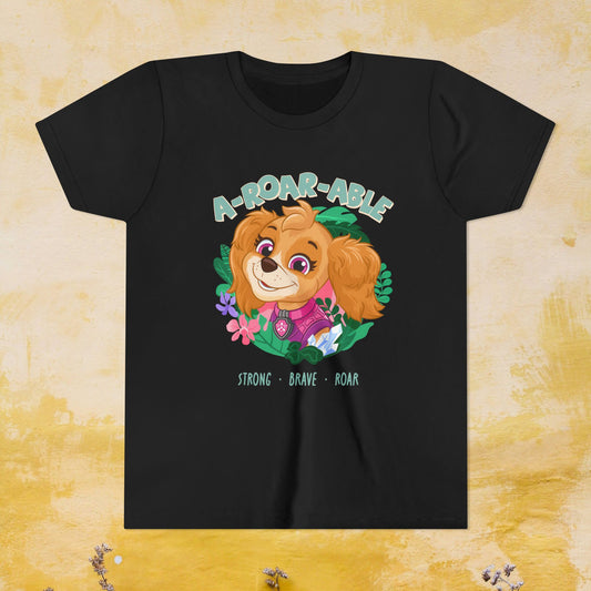 A-Roar-able - Paw Patrol: The Dino Movie T-shirt - Animation TV Series Youth Short Sleeve Tee