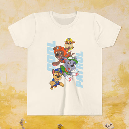 Cool Patrol - Paw Patrol T-shirt - Animation TV Series Youth Short Sleeve Tee