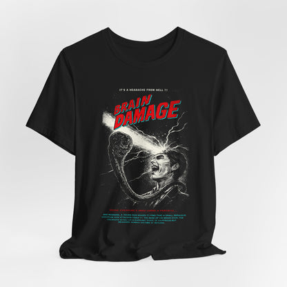Brain Damage Horror Movie T-Shirt | Unisex Graphic Short Sleeve Tee