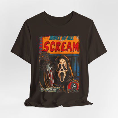 Scream Horror Movie | Unisex Graphic Short Sleeve Tee