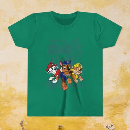 Paw Patrol T-shirt - Animation TV Series Youth Short Sleeve Tee