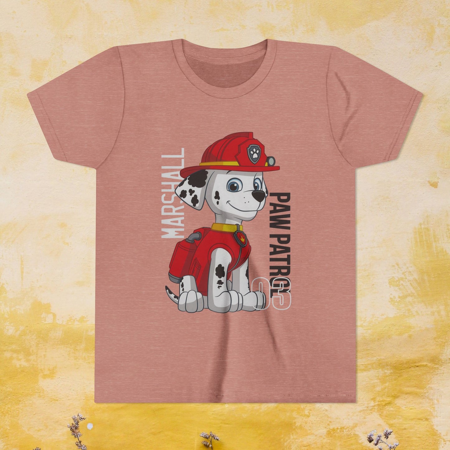 Marshall - Paw Patrol T-shirt - Animation TV Series Youth Short Sleeve Tee
