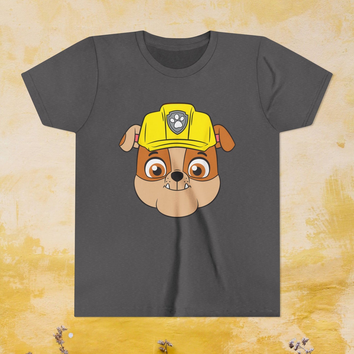 Rubble - Paw Patrol T-shirt - Animation TV Series Youth Short Sleeve Tee