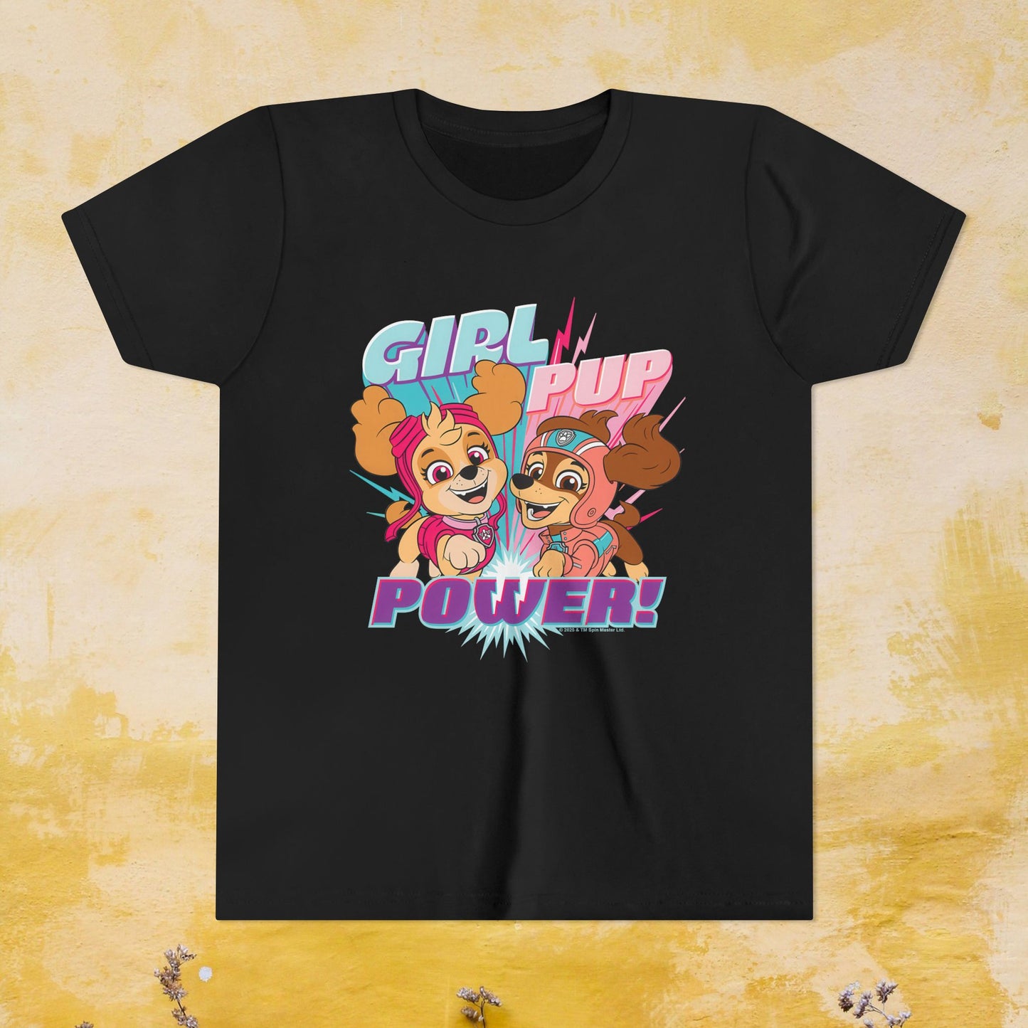 Girl Pup Power! - Paw Patrol T-shirt - Animation TV Series Youth Short Sleeve Tee